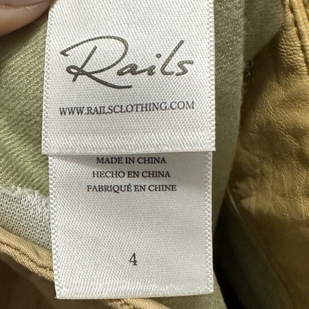 RAILS JO VEGAN LEATHER PANTS IN CAFE WOMEN'S SIZE 4 - Picture 5 of 7